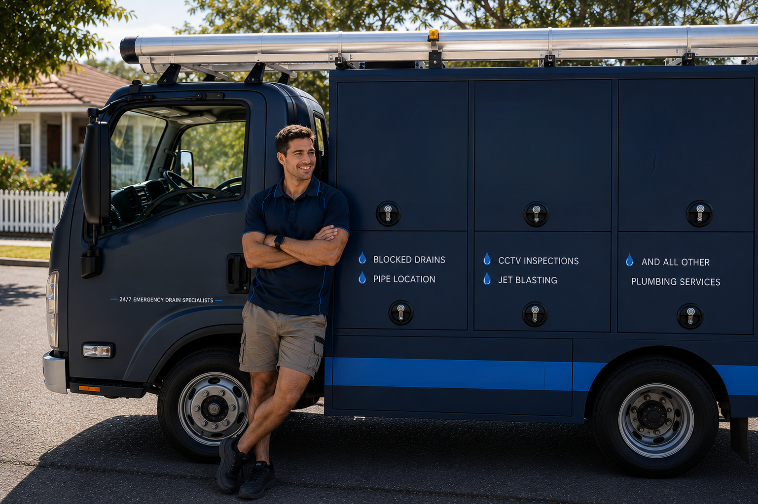 Plumber with Concord Blocked Drains van